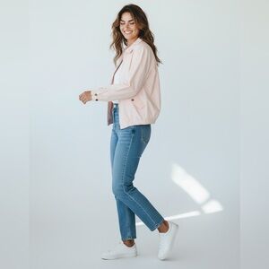 MAX MARA MaxMara Weekend Light Pink Nylon Windbreaker Jacket Size 10